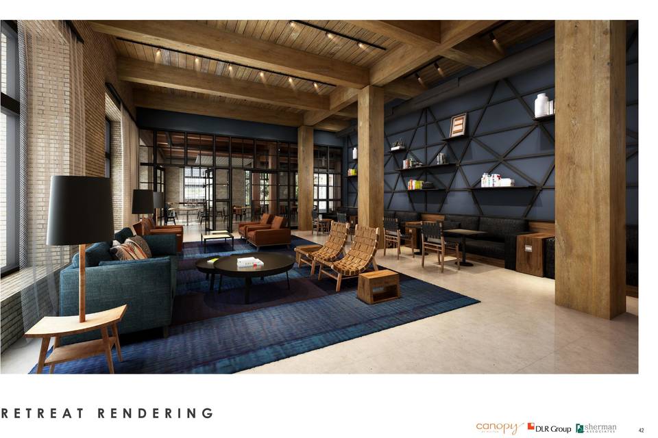 Canopy retreat rendering