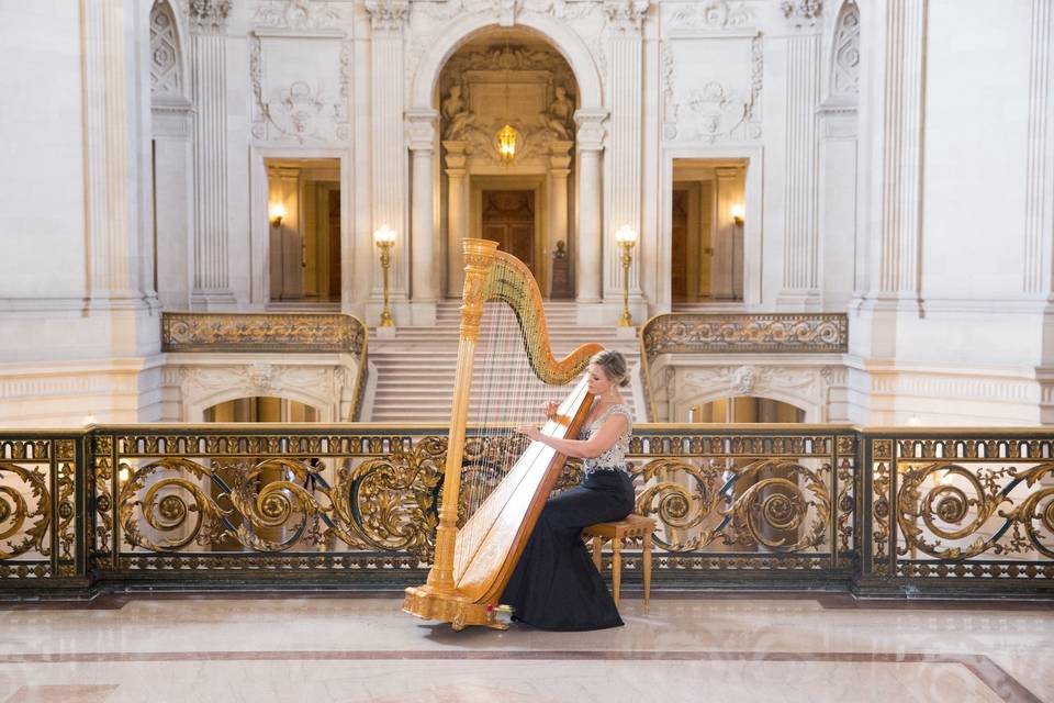 Harpist Krista Strader