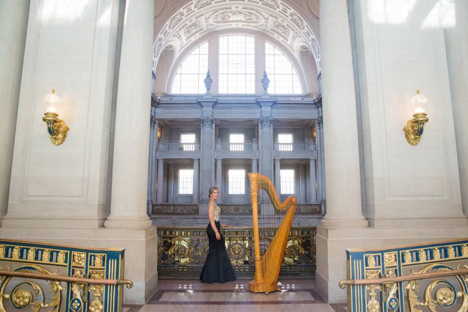 Harpist Krista Strader