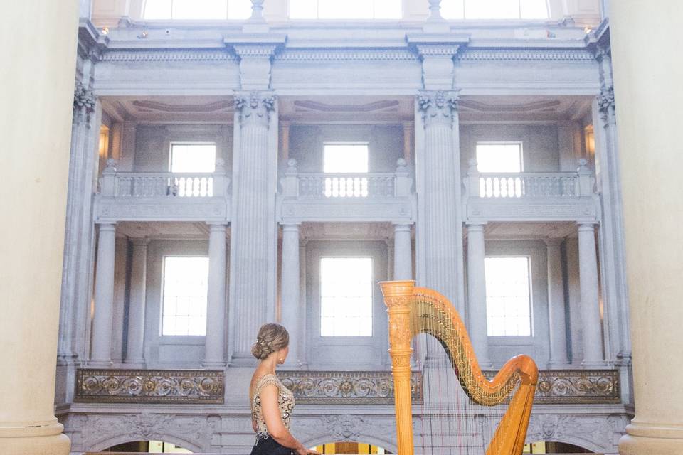 Harpist Krista Strader