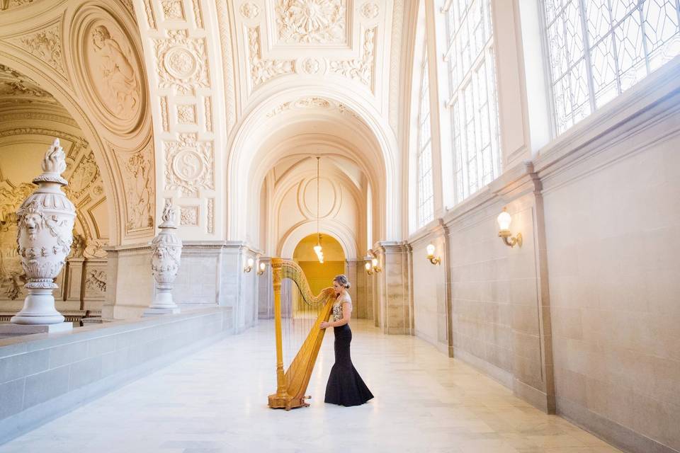 Harpist Krista Strader