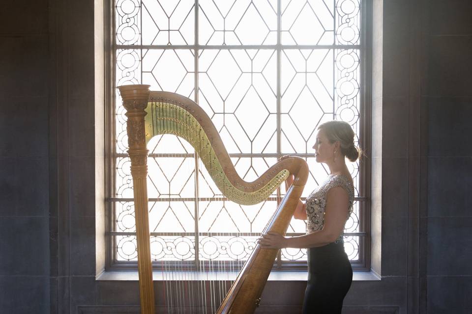 Harpist Krista Strader