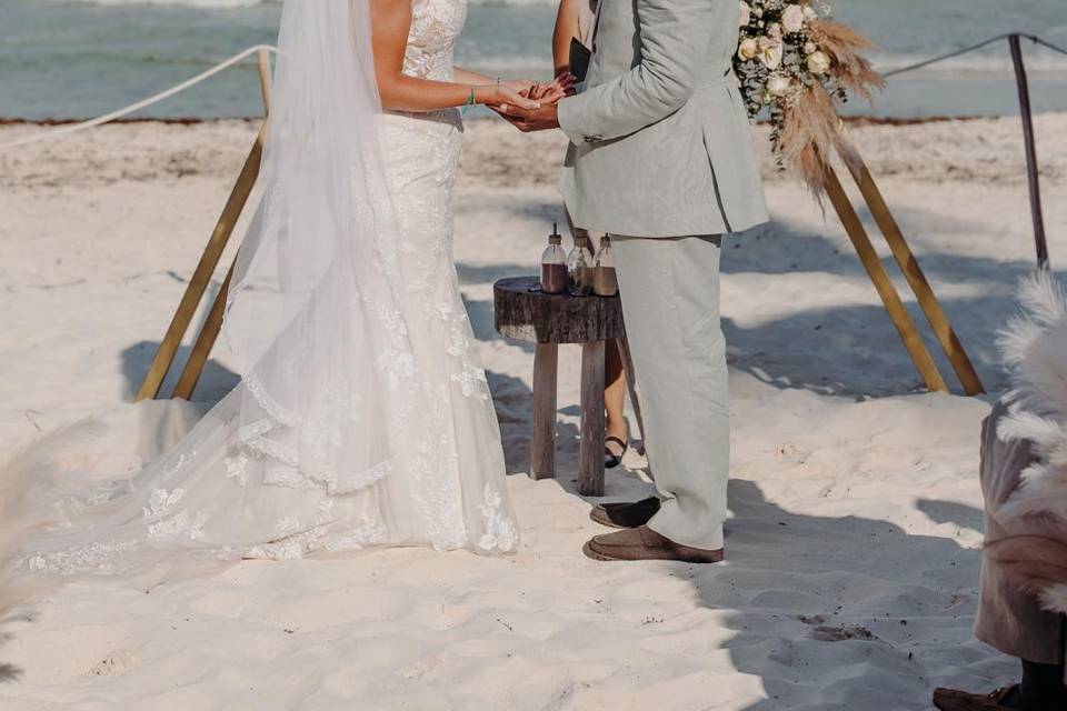 Married on the sand