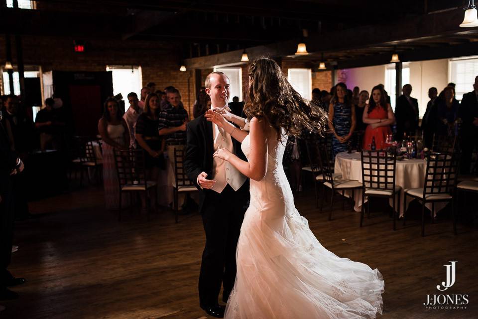 Newlyweds on the dance floor