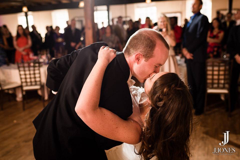 DJ Robert dancing with the guests