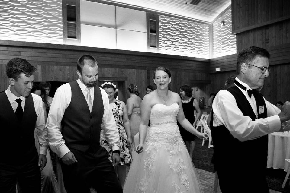 Newlyweds on the dance floor