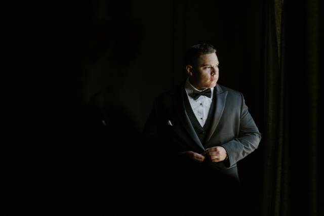 Groom Getting Ready