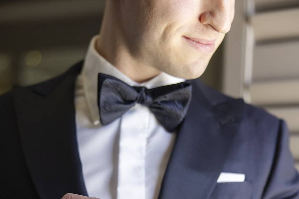 Groom Getting Ready