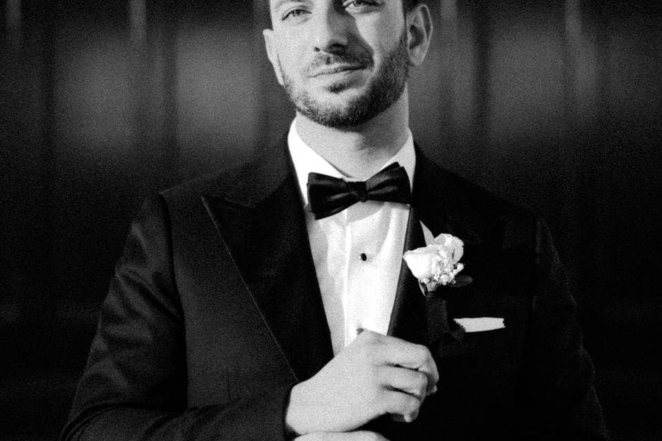 Groom Getting Ready