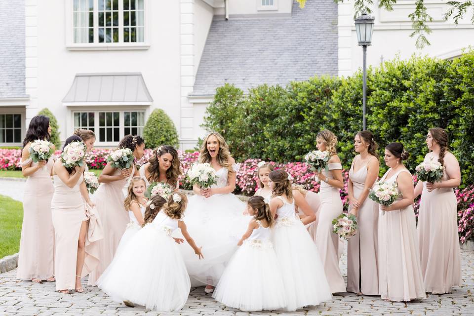 Bride and Bridesmaids