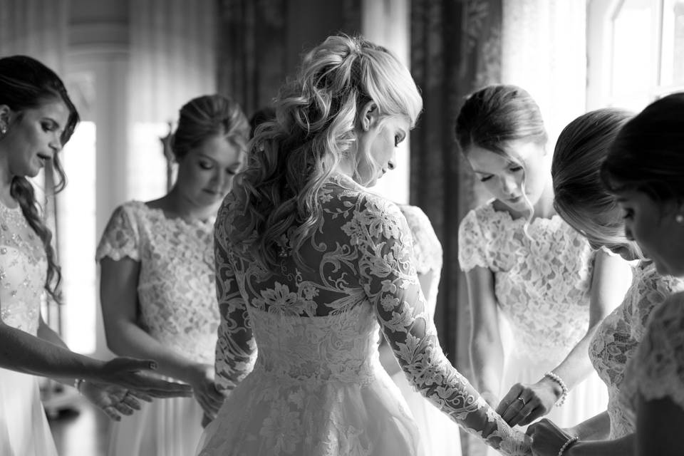 Bride Getting Ready