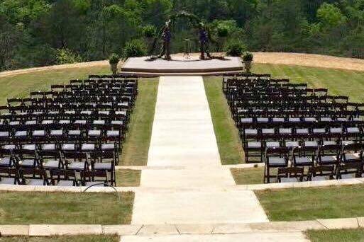 Wedding ceremony area