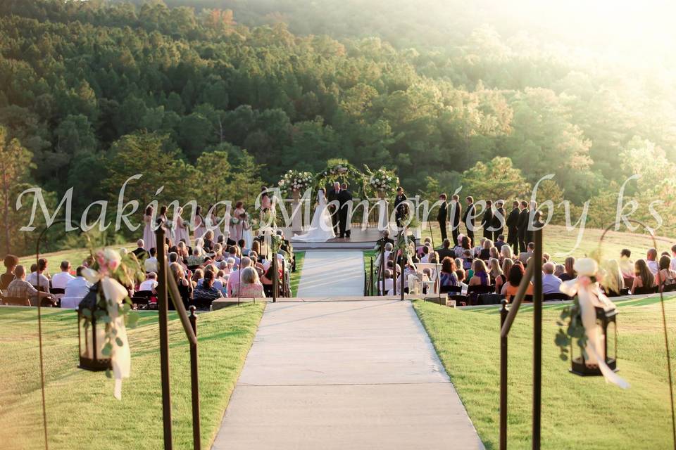 Wedding ceremony area