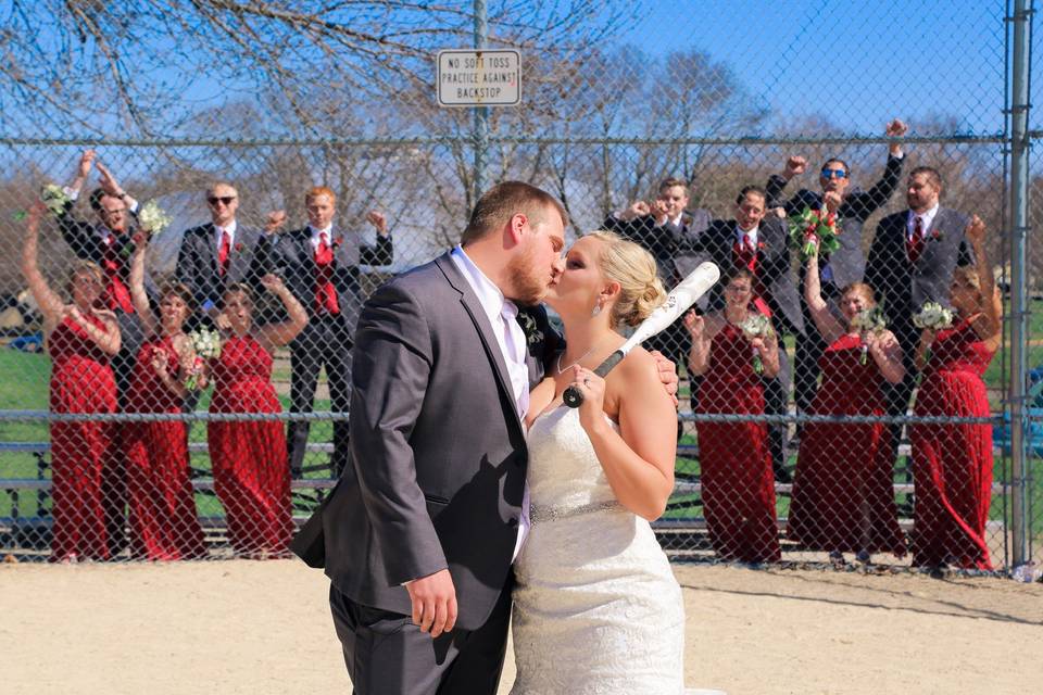 Baseball wedding