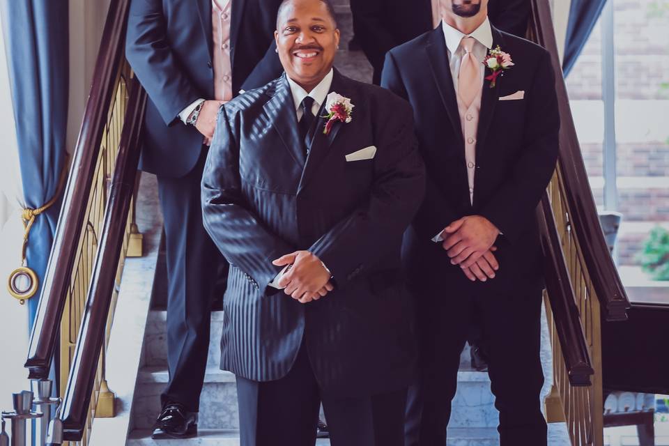 Groom and groomsmen