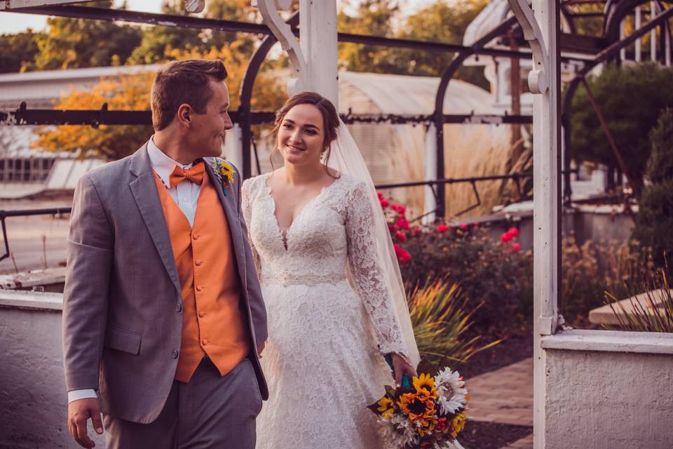 Fall wedding in Iowa