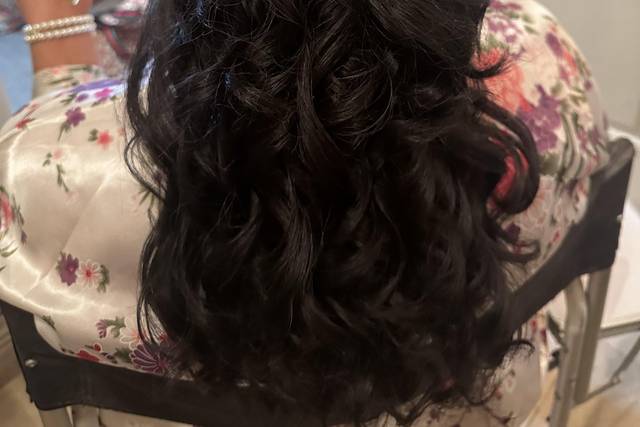 Half updo