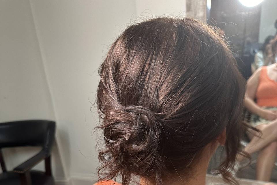 Half updo