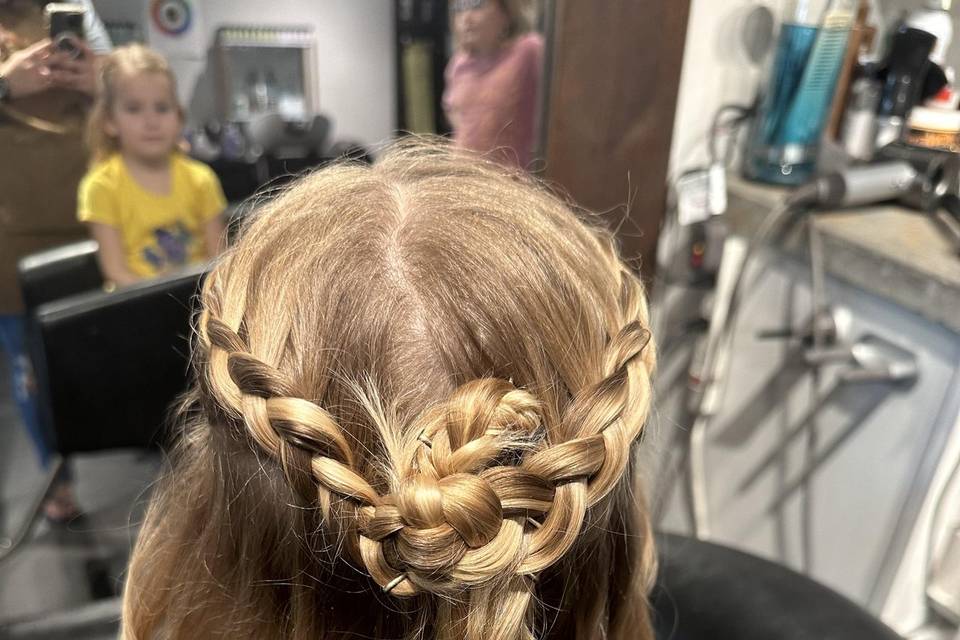Flower girl braids