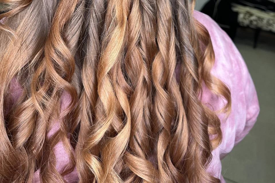 Half updo