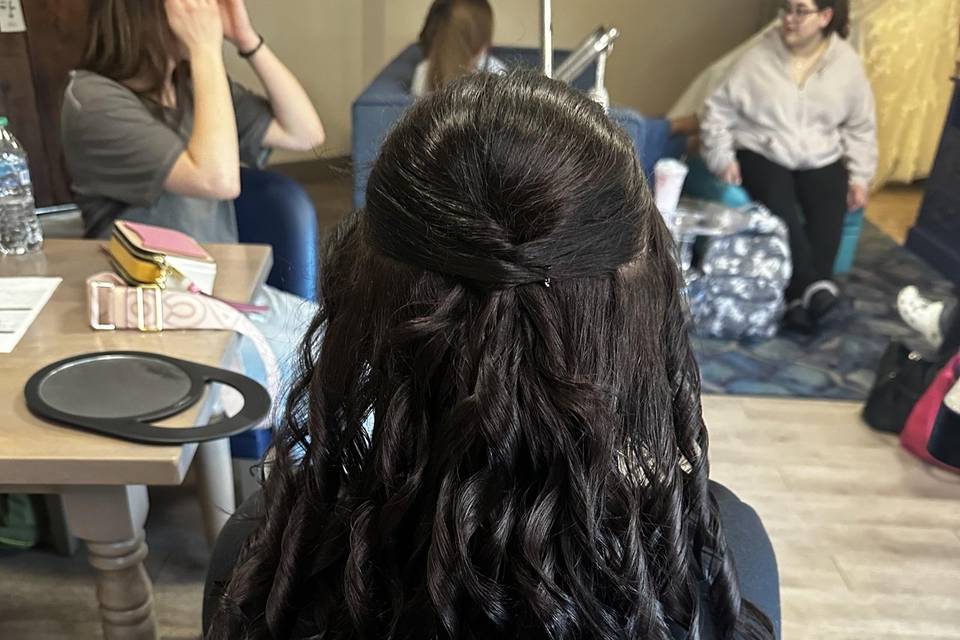 Half up half down