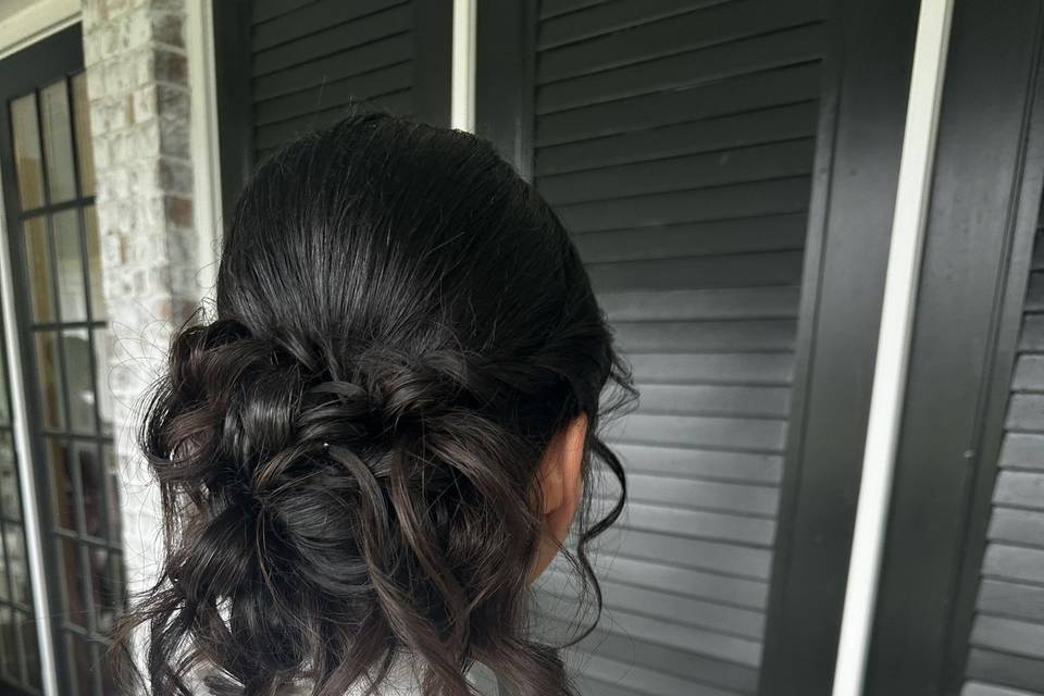 Bride updo