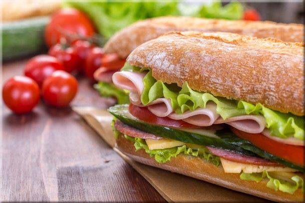 Mouthwatering sandwiches