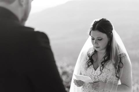 Reading the vows