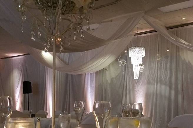 Reception with Draping