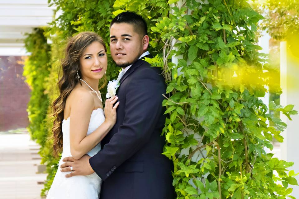 Couple in the garden