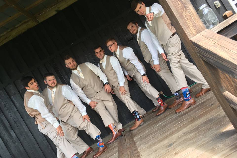 Guys and their socks!