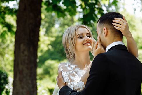 Saying their vows