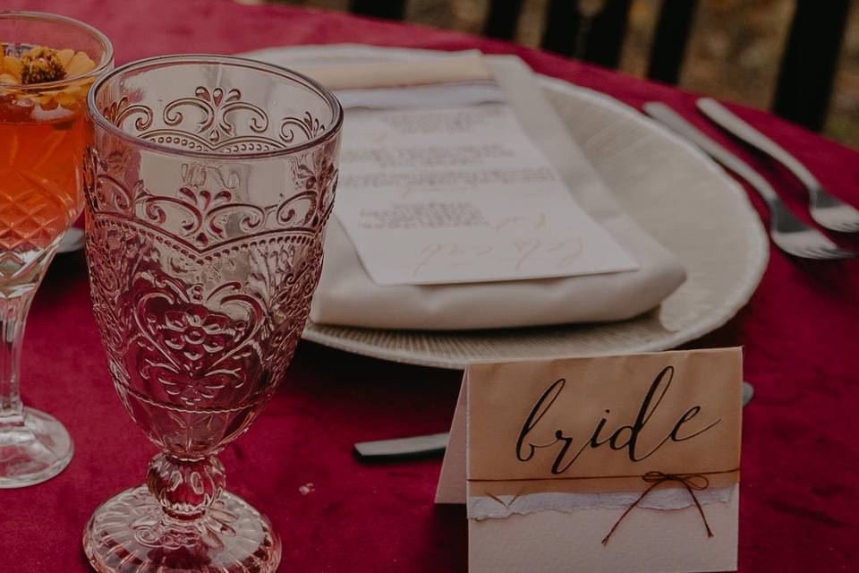 Bride Placecard