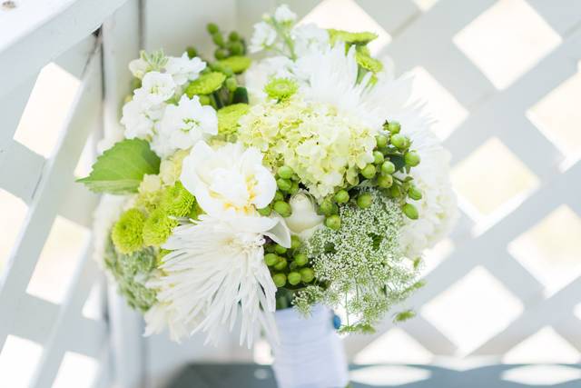 Greens and white, simply stunning.