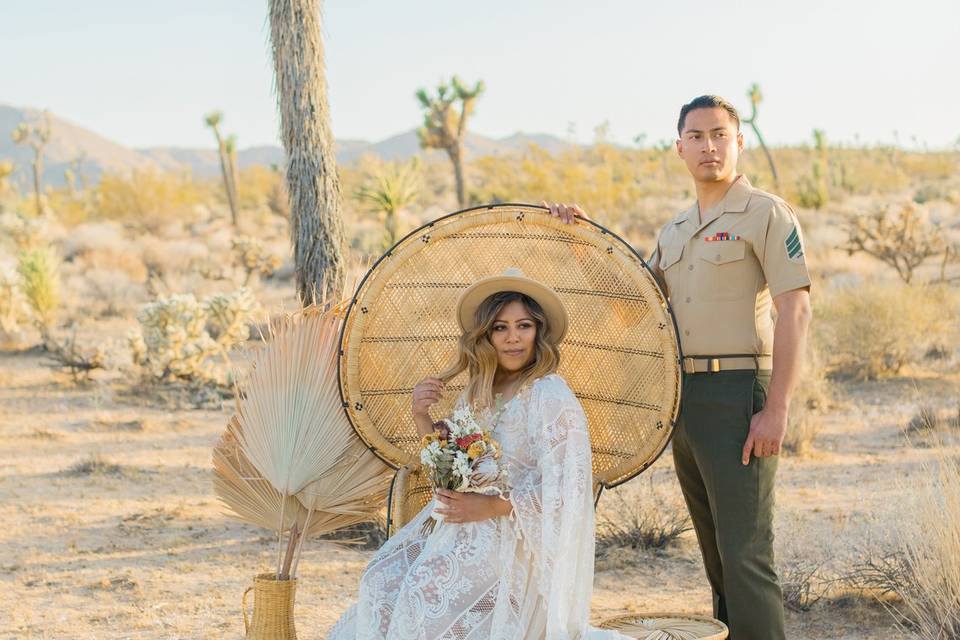 Desert wedding