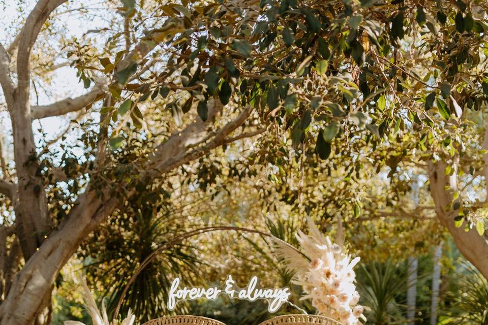 Boho table decor