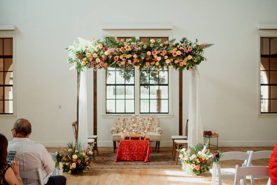 Cheer and bride arch decor
