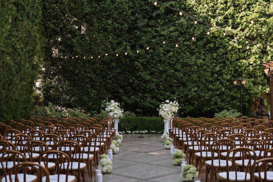 Ceremony setup