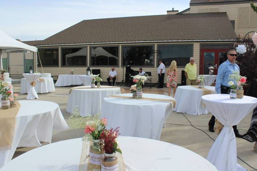 Wedding reception area