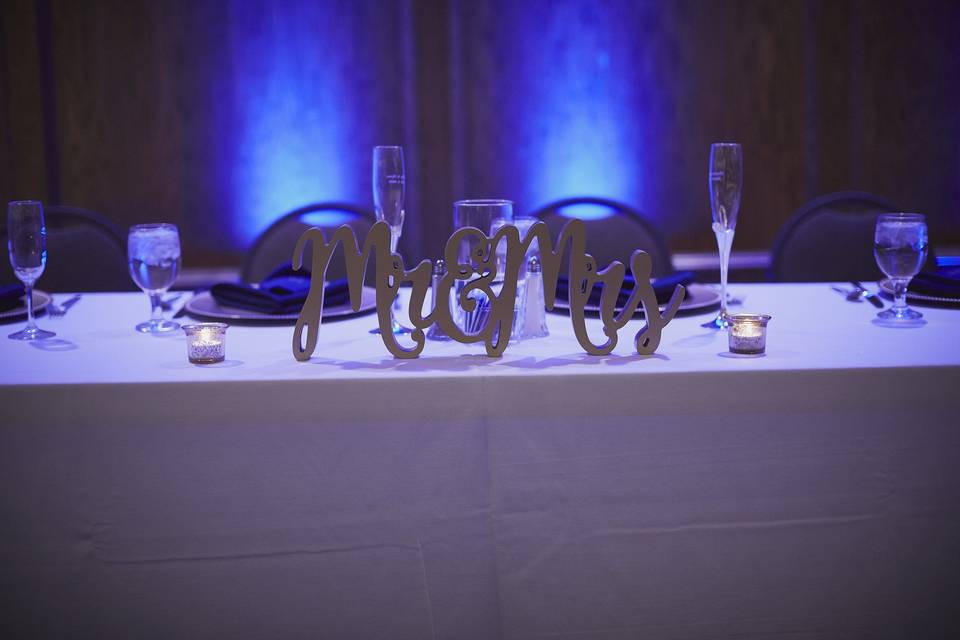 Sweethearts table