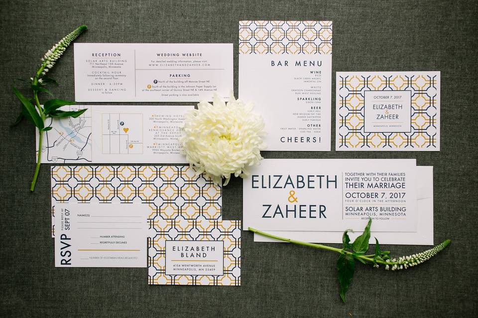 Modern Pattern Invitation