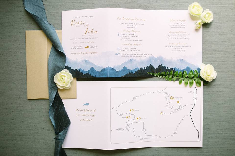 Smoky Mountains Invitation