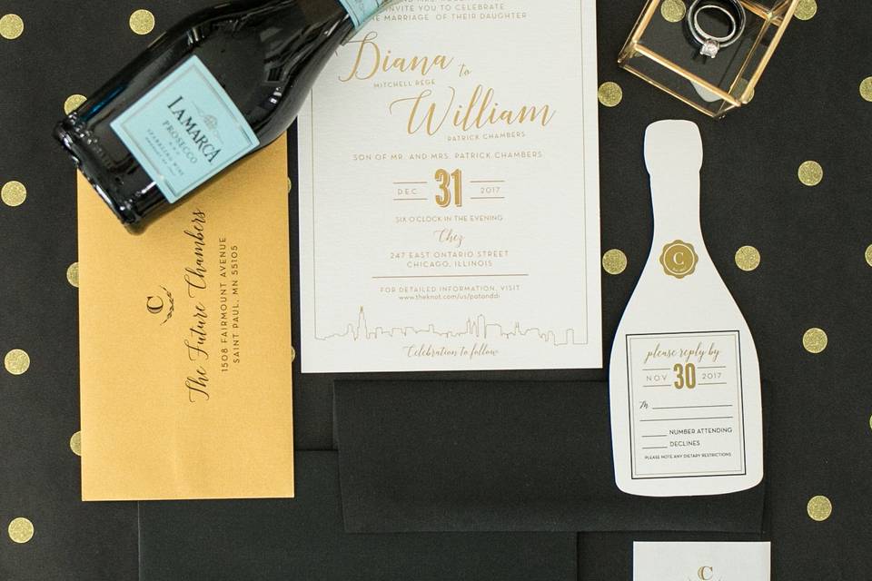 Champagne Invitation