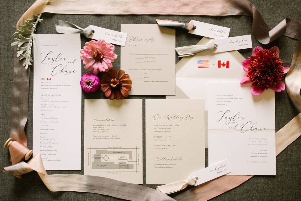 Modern Script Invitation