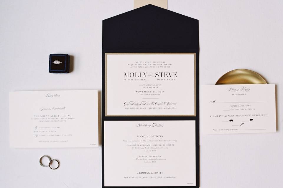 Classic Pocket Fold Invitation