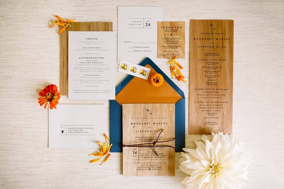 Wood Invitation