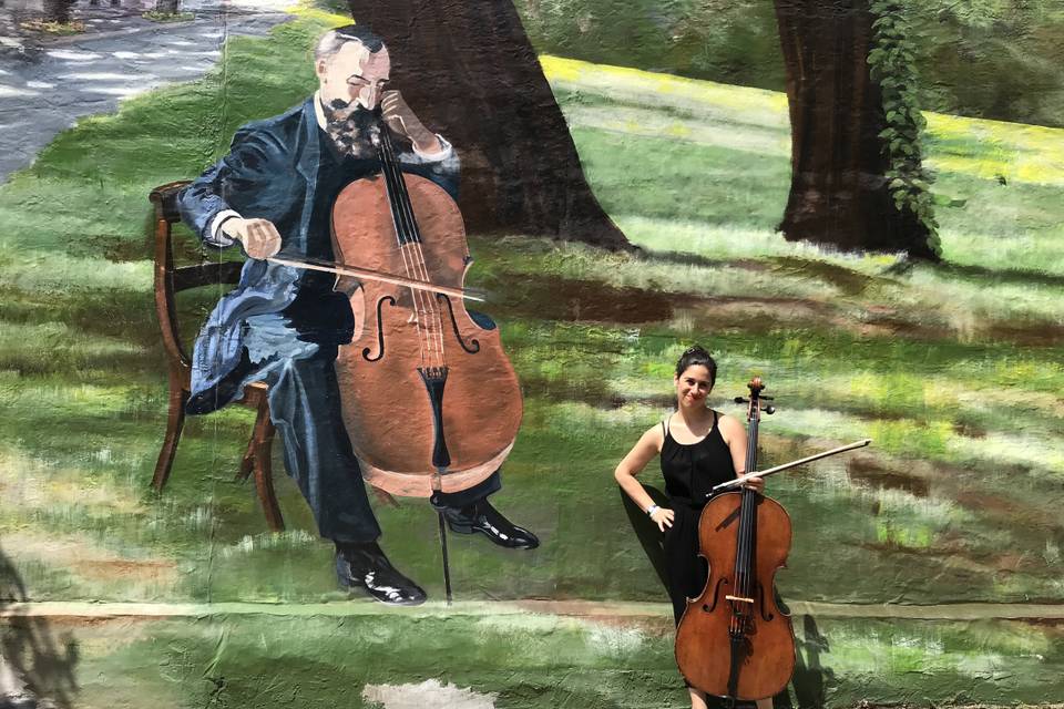 Cello mural