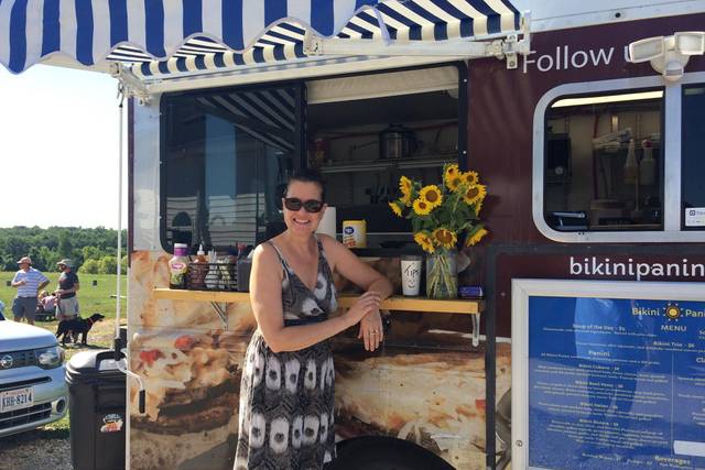 Serving at the Sunflower Fest