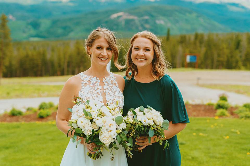 Bride and her maid