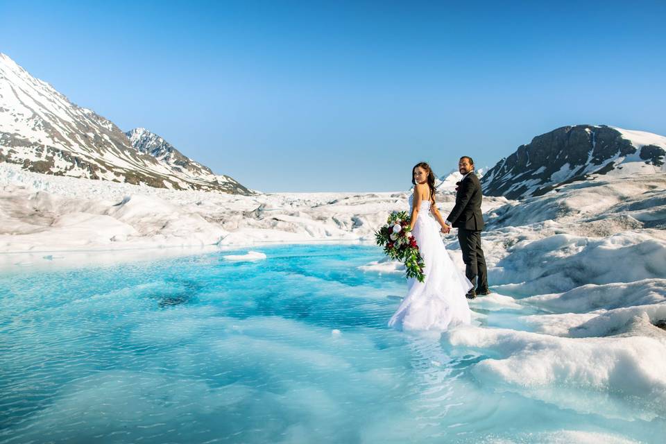 Glacier weddings are the best!